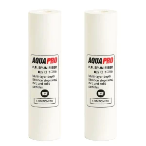 2 filtres lisses pour filtre à Eau de Ville – 25 microns 9 3/4 P